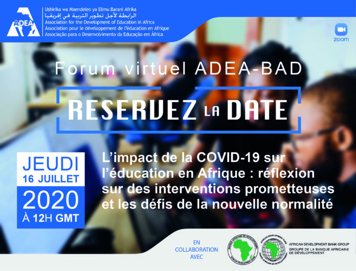 Agenda : Annonce d’un forum sur l’impact du Covid-19 sur l’éducation en Afrique