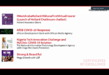 African Media Agency (AMA) reçoit un Certificat d’Excellence lors des African SABRE Awards 2021