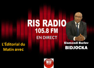 RIS Radio : L’Editorial avec Sismondi Barlev Bidjocka , Mardi 26 octobre 2021 sur RIS RADIO 105.8 FM