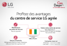 LG fournit un service de réparation aux clients en Côte d’Ivoire