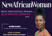 Eloïne Barry nommée femme la plus influente de 2022 par le magazine New African Woman