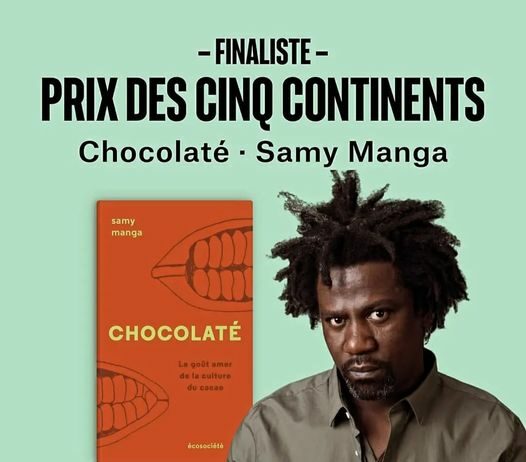 Littérature : Chocolaté de Samy Manga en finale du Prix des 5 continents