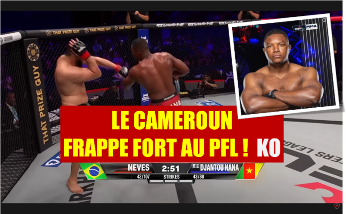🇨🇲🥊 MMA – MAXWELL DJANTOU NANA FRAPPE FORT ! Le Camerounais terrasse le Brésilien au PFL Charlotte