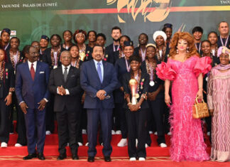 Cameroun : Sacrées Championnes d’Afrique au Maroc, les Lionnes Indomptables célébrées au Palais de l’Unité par Paul et Chantal Biya