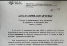 BEAC : l’échange des anciennes pièces démarre le 2 novembre