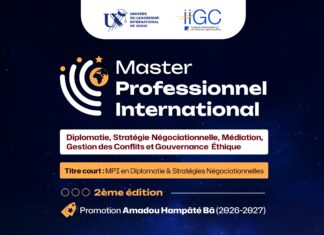 Devenez un acteur de la paix : les inscriptions à la promotion Amadou Hampâté Bâ 2026-2027 sont ouvertes par l’ Institut International de Gestion des Conflits !